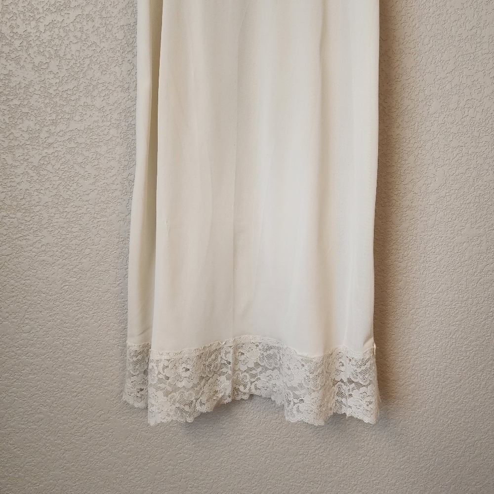 VINTAGE‎ x 60s floral lace slip dress lace trim - Picture 4 of 8